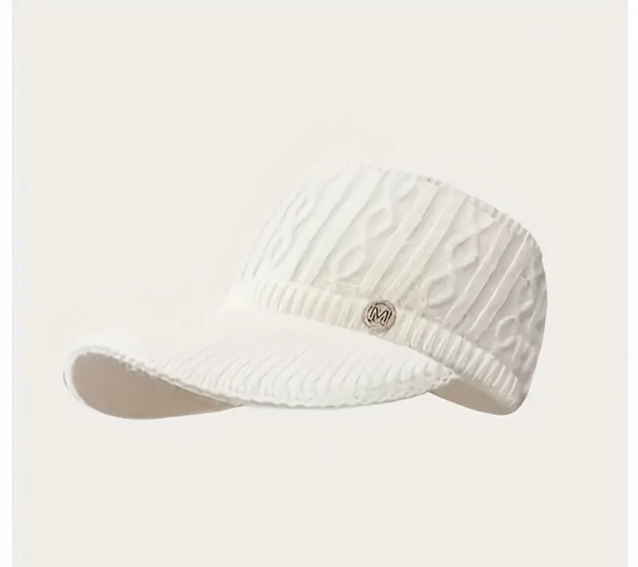 Ponytail -Offwhite Beanie, Winter Cap