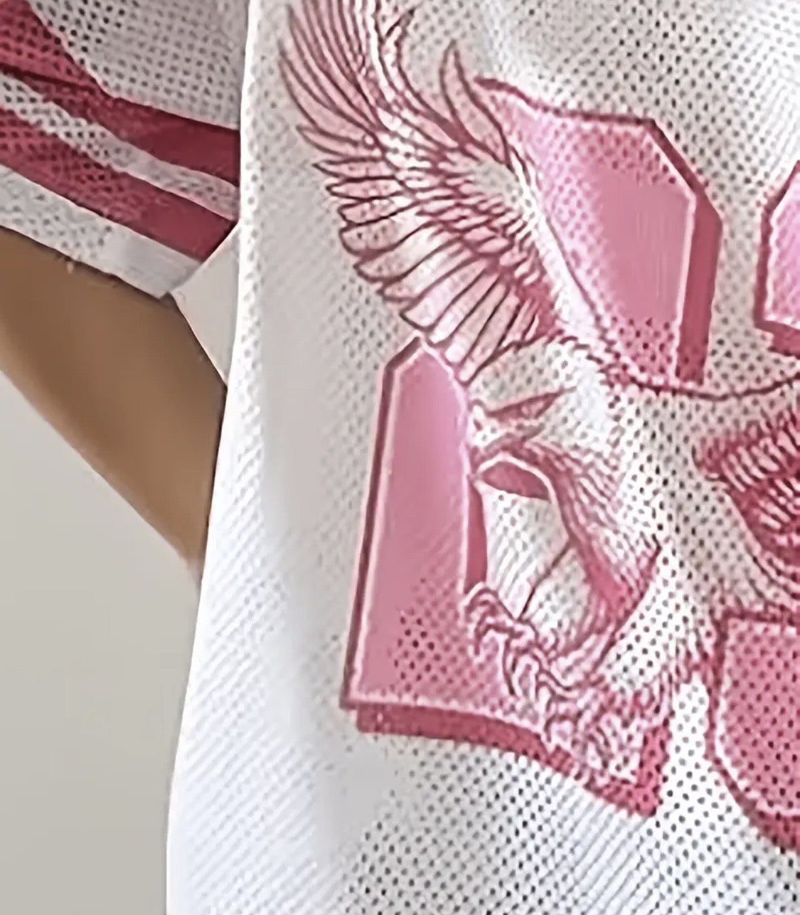 Women V-neck jersey t-shirt ,Eagle 23