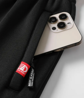 Premium Black Sweatpants with Drawstring