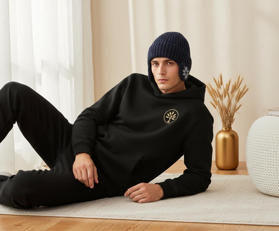 RIPPED KNIT BLACK ICE CAP