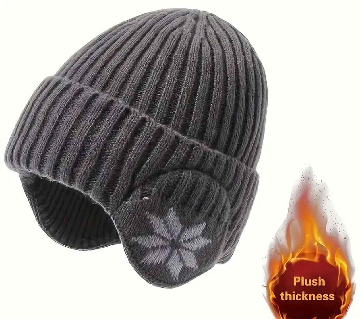 Ripped Knit Premium Dark Grey Ice Cap