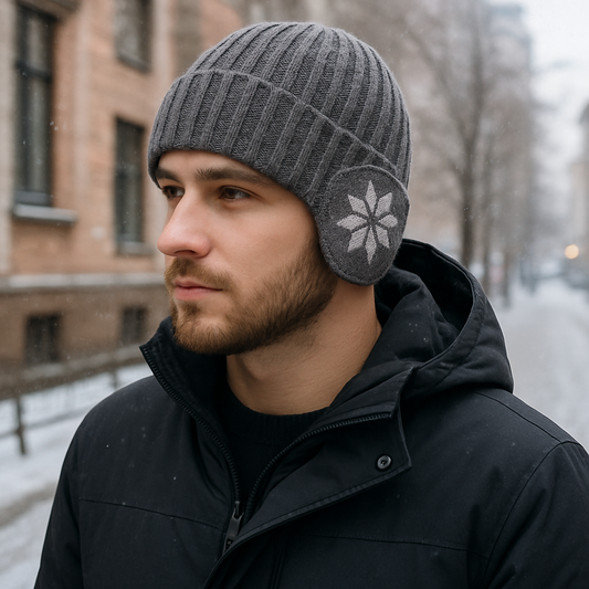 Ripped Knit Premium Dark Grey Ice Cap