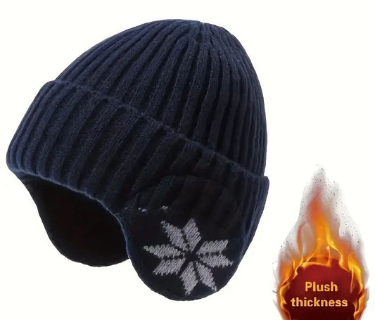 RIPPED KNIT Navy ICE CAP