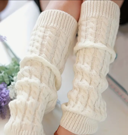 Premium Women Leg Warmers, Knit warm and comfortable knee high socks