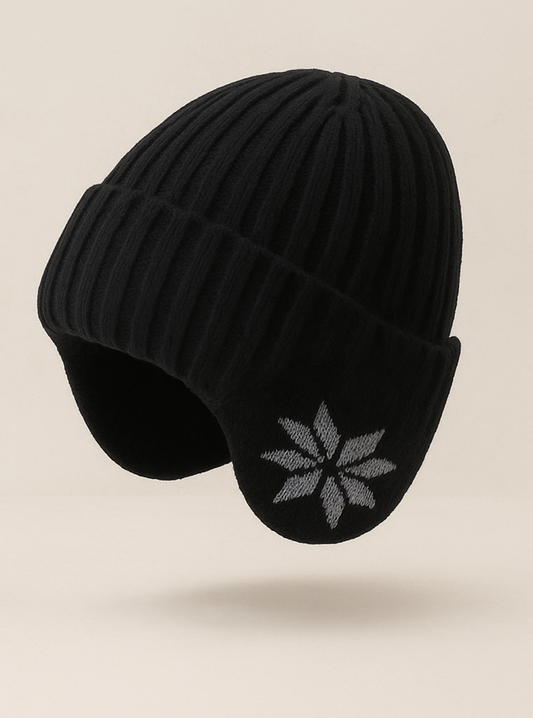 RIPPED KNIT BLACK ICE CAP